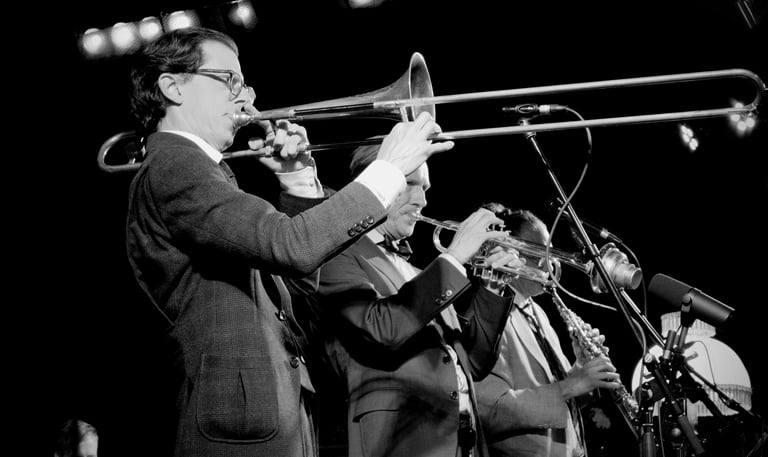 Swing band wind instruments