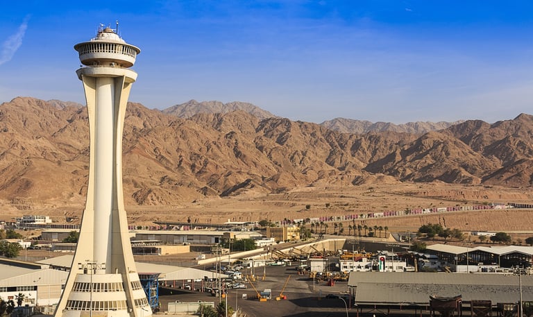 Aqaba Jordan overlooking mountains