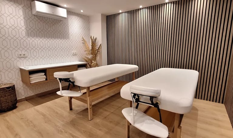 Massage room at Villa El Rincon spa area