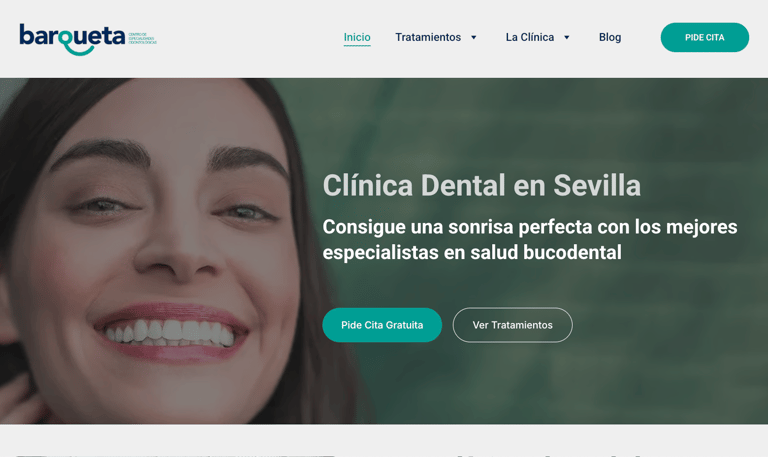 Diseño web y SEO para una Clinica Dental en el centro de Sevilla
