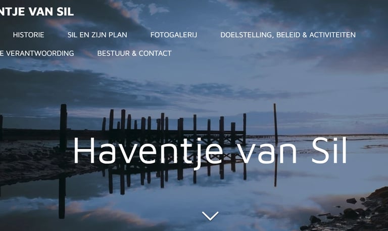 De website van het Haventje van Sil