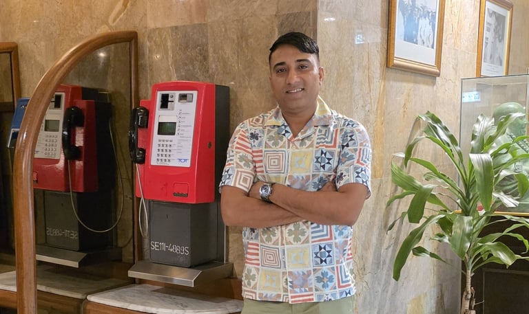 Positive and confident portrait of Mintu Yadav