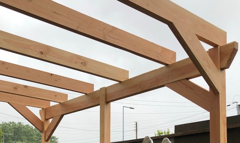 pergola en bois de Douglas