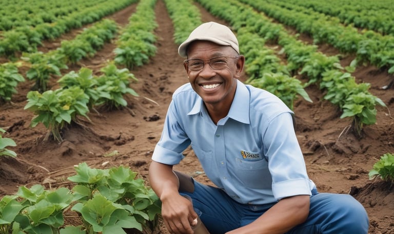 A vibrant community project showcasing local farmers and their produce.