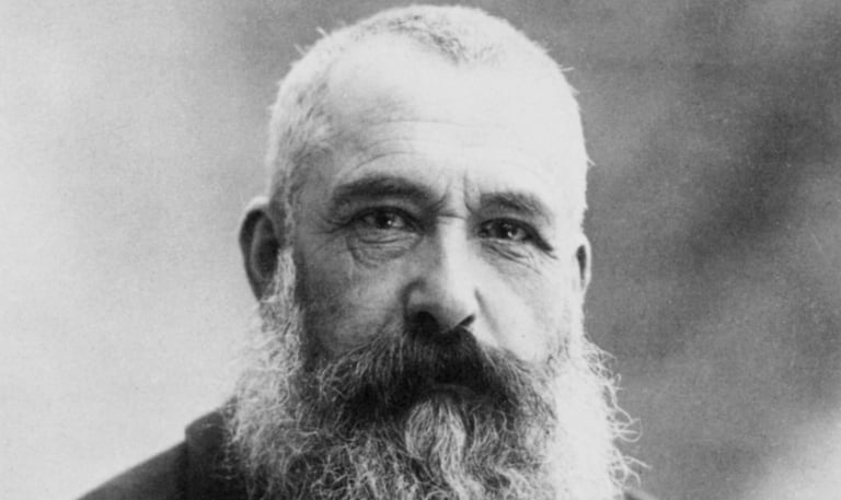 Photographic portrait of the French impressionist painter Claude Monet by Nadar