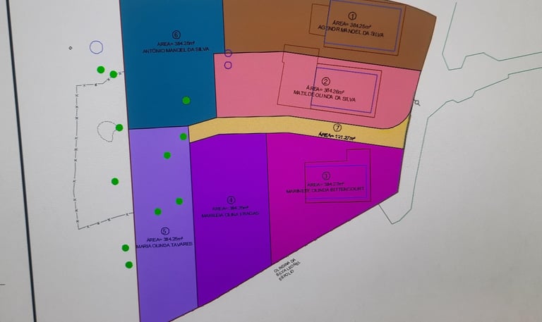 Topografia desmembramento