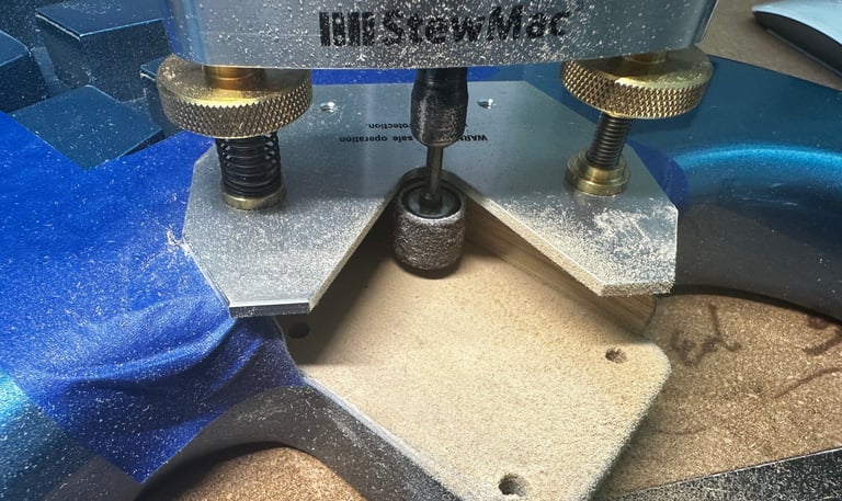 Fender Custom Guitar Neck pocket resize Penguin Guitar Co.