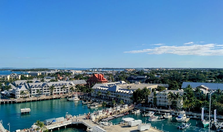 Overlooking Key West Florida Cruise Port