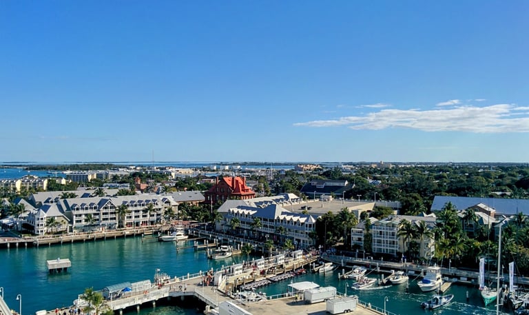 Overlooking Key West Florida Cruise Port