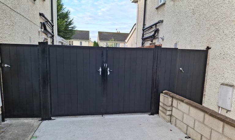 A gated area professionally fitted composite gates