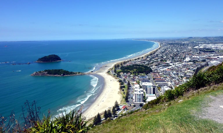 Tauranga Bay New Zealand overlooking water