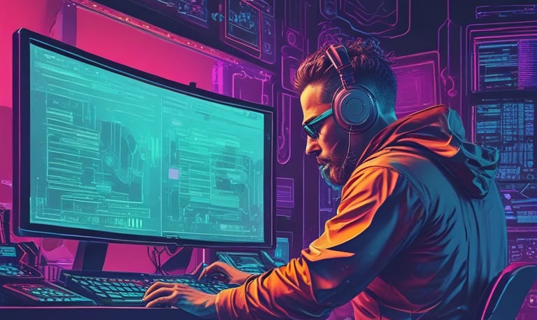 A sleek modern website displayed on a laptop with clean UX/UI design.