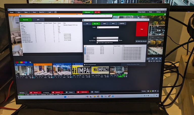 portable vmix laptop hire