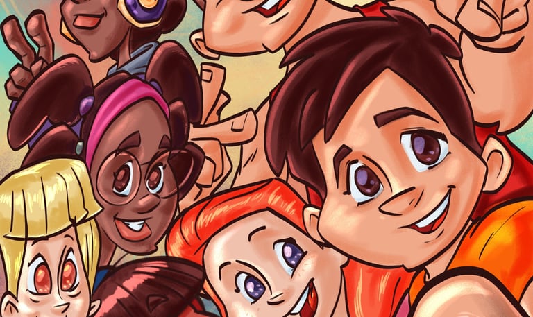 Toda A Turma do Pedrinho, tirando um self