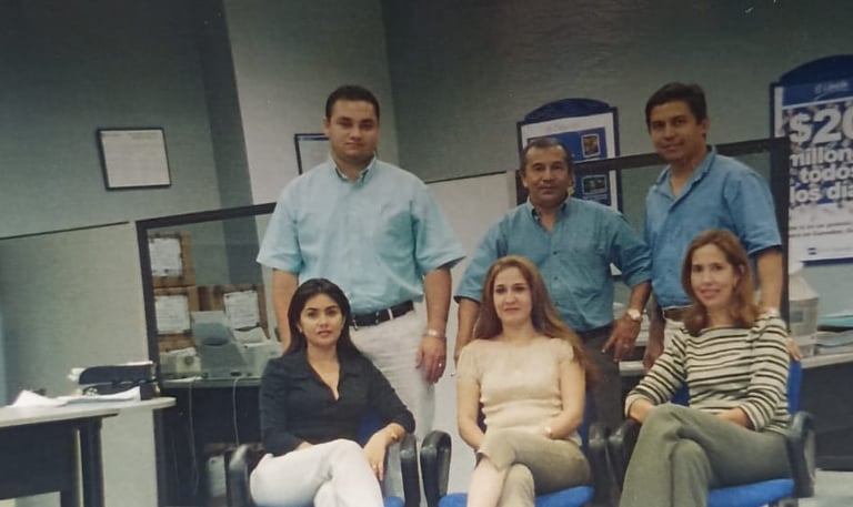 Con parte de mi equipo - cuando era Gerente de oficina BBVA