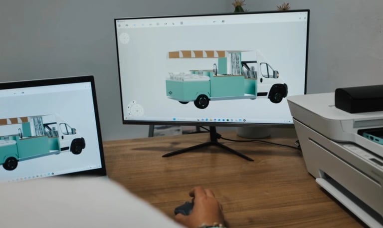 el diseño 3d de una furgoneta camper con programas profesionales