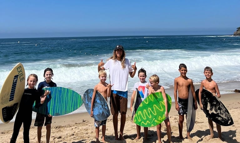 skimboard birthday parties laguna beach