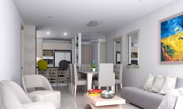 render sala elegante barranquilla