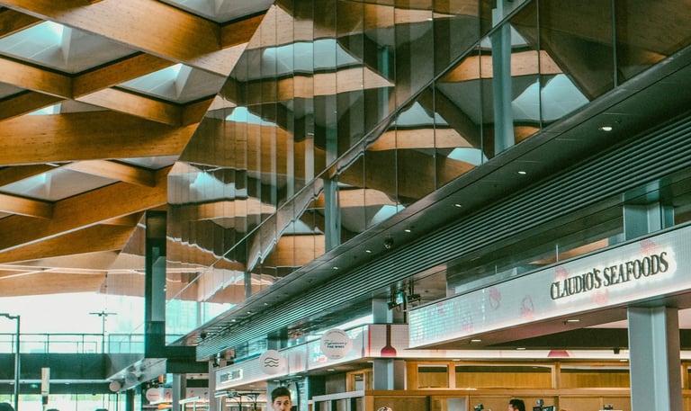 Commercial high level vacuuming