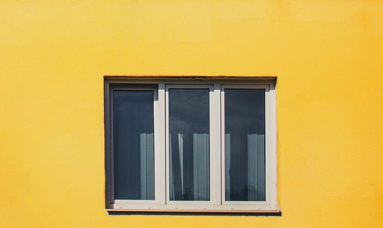 a window with a window and a sky background