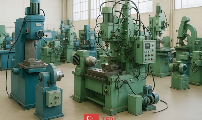 a large group of machines
