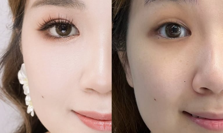 香港婚禮新娘化妝師-單眼皮眼型調整