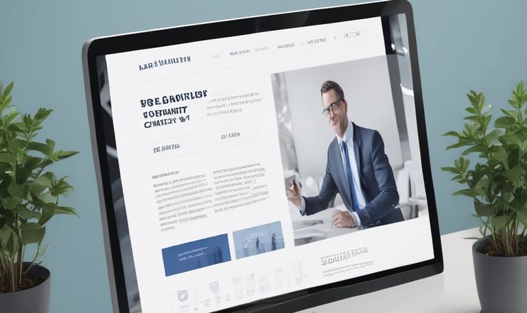 A clean interface displaying a lead capture form on a modern laptop screen.