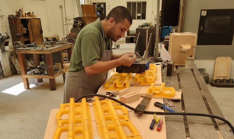 Produção / frabricação de macas de socorros feitas em polietileno de Rotomoldagem