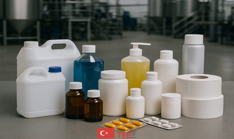 a variety of bottles of medicine and other medical supplies