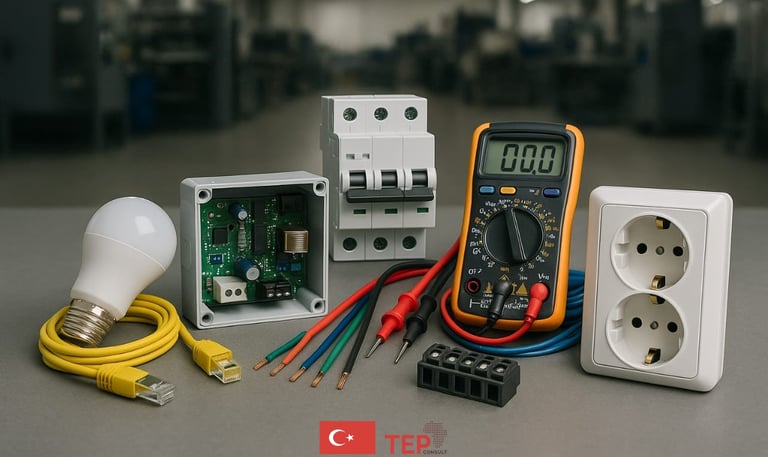 a collection of electrical equipment including electrical equipment