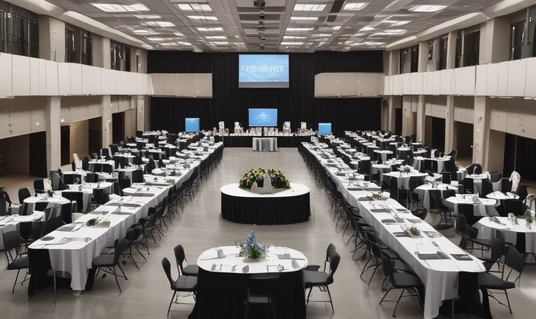 High-performance computer equipment set up in a modern office.