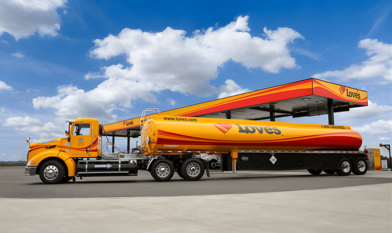 Loves Travel Stop commercial site development project supported by Bindewald Maintenance sitework co