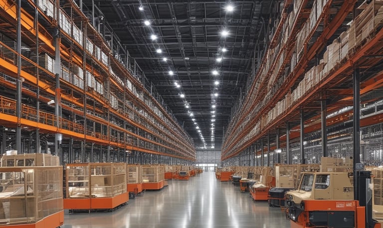 Close-up of aerospace components being carefully packaged for shipment in a clean facility.