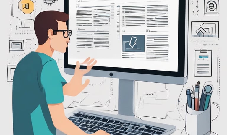 A web of interconnected blogs and websites illustrating link building connections.