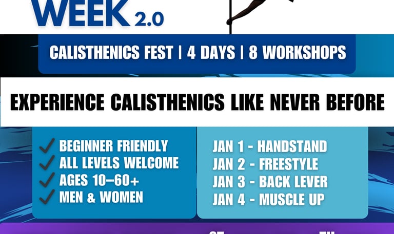 Calibaf skill up week 2.0 by Calibaf calisthenics studios