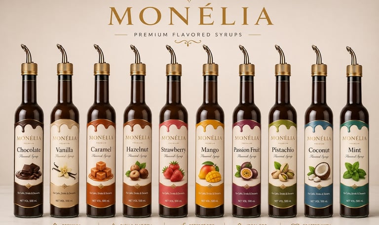 MONÉLIA premium syrups gourmet sauces and fruit purees by MG DEĞER GIDA A.Ş.
