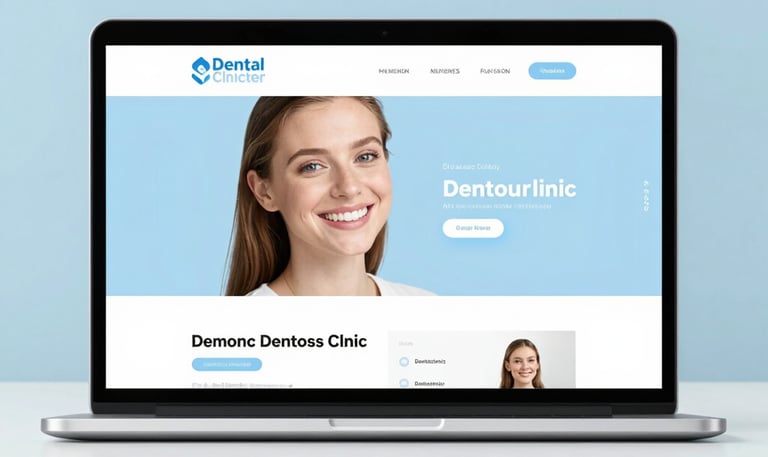 Exemplo de site para clínica odontológica criado pela MedSites.