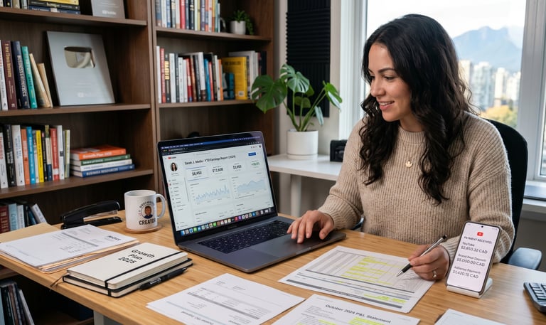 canadian creator making banking decisions
