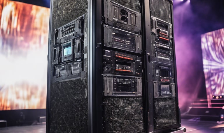 a hallway with a glass door