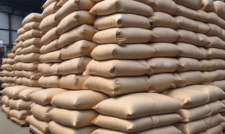 Close-up of workers sorting fresh ginger roots on a wooden table with natural light.