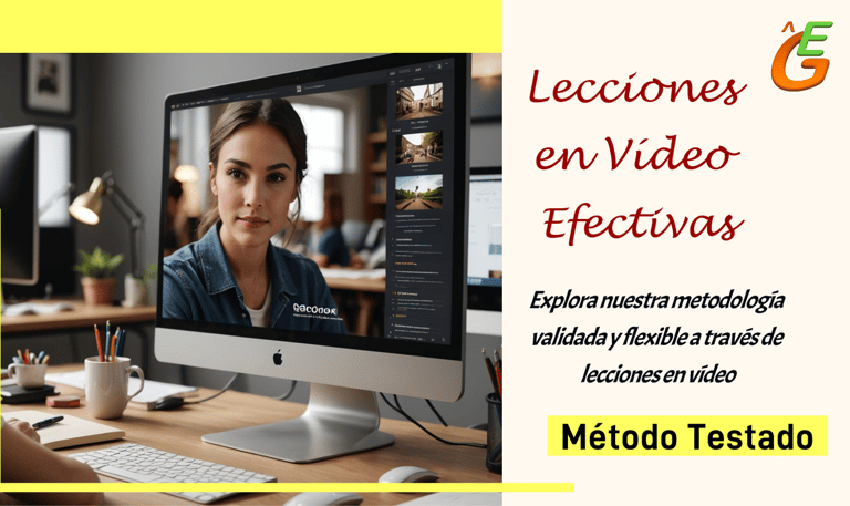Lecciones en video de la Academia en línea Gustar Estudiar