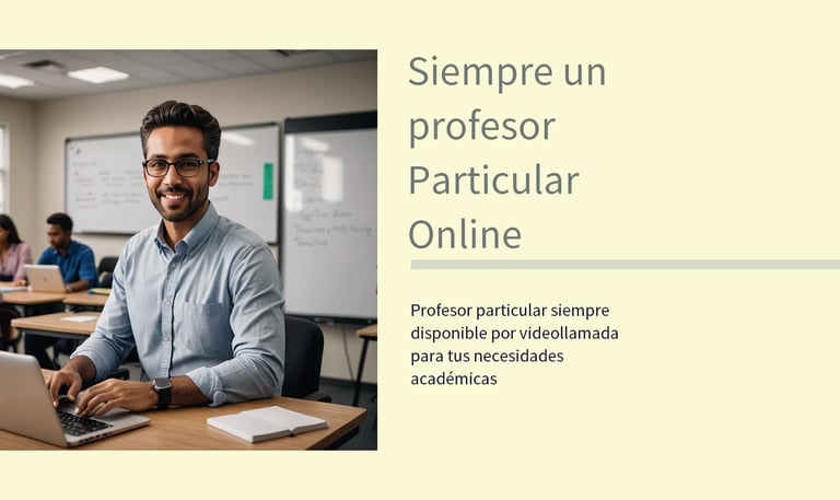 Profesor Particular de la Academia en línea Gustar Estudiar