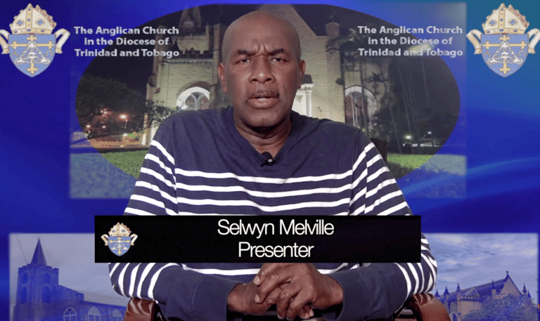 Selwyn Melville presenter on monthly television programme of the Anglican Church in the Diocese of T