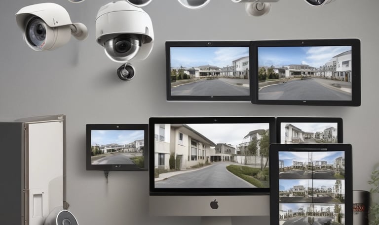 A technician working on network cables and devices.