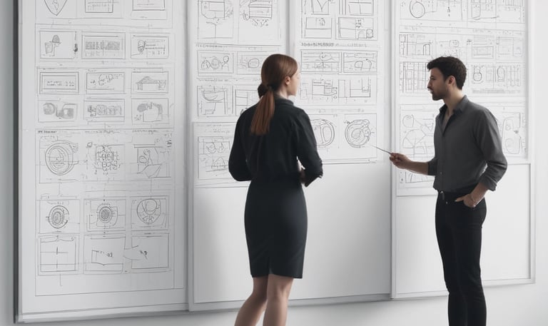 Hands are manipulating a small mechanical assembly, which includes metal and plastic components. The setup seems to involve green gears and metallic rods, indicative of a robotics or engineering-related activity.