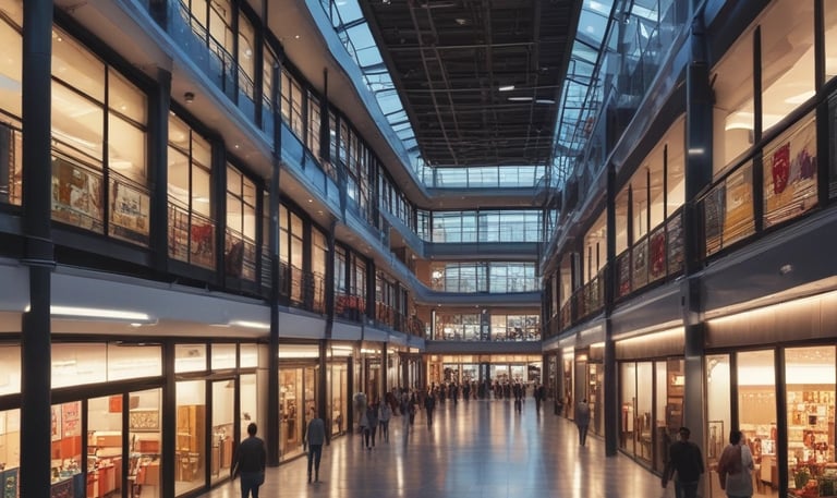 a very tall building with lots of windows