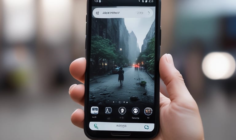 Scrabble tiles arranged to spell 'ONLINE MARKETING' on a wooden table with a textured surface.