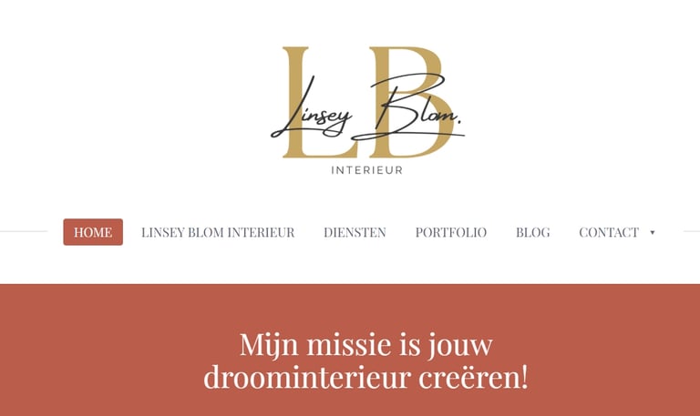 De website van Linsey Blom Interieur