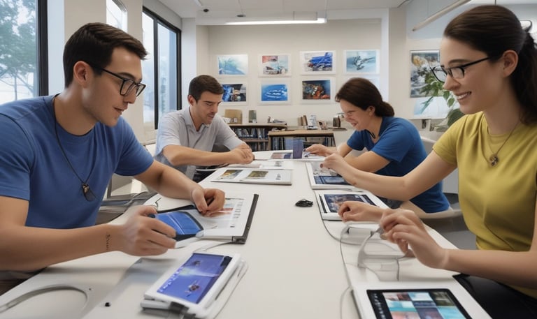 A modern healthcare facility with advanced technology and serene environment.