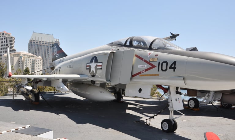 The USS Midway, a retired aircraft carrier, San Diego, California